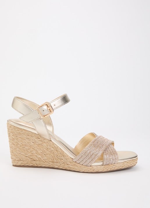 Dune London Kyro espadrilles met strass