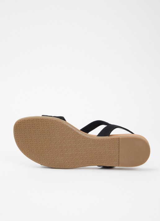 Dune London Landies sandaal van nubuck - detail 5 zwart