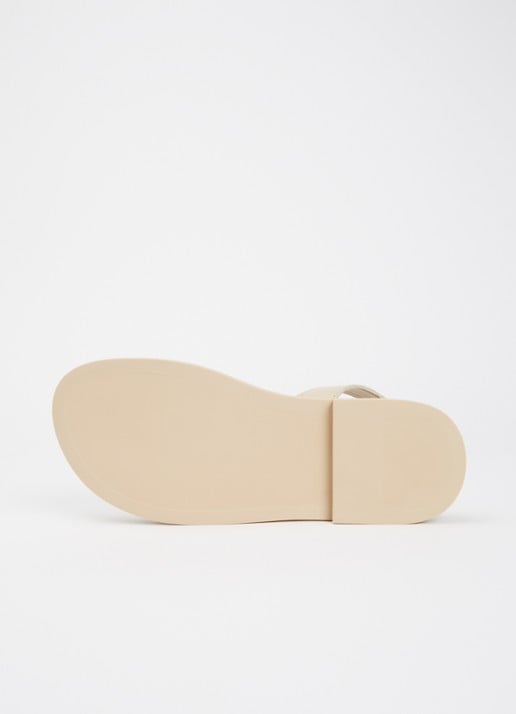Dune London Larko sandaal van leer - detail 5 creme