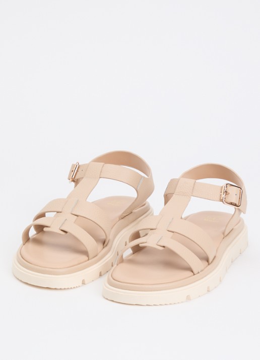 Dune London Lilar sandaal van leer - detail 2 beige