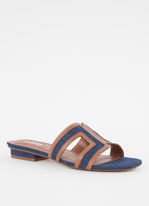 Dune London Loupe sandaal - voorkant 4 indigo