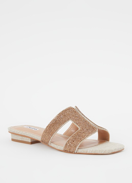Dune London Loupe sandaal - voorkant 5 goud