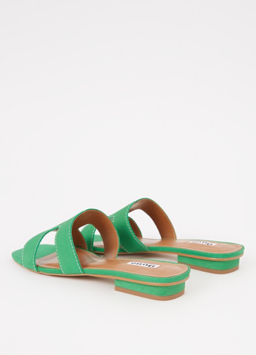 Dune London Loupe sandaal - achterkant groen
