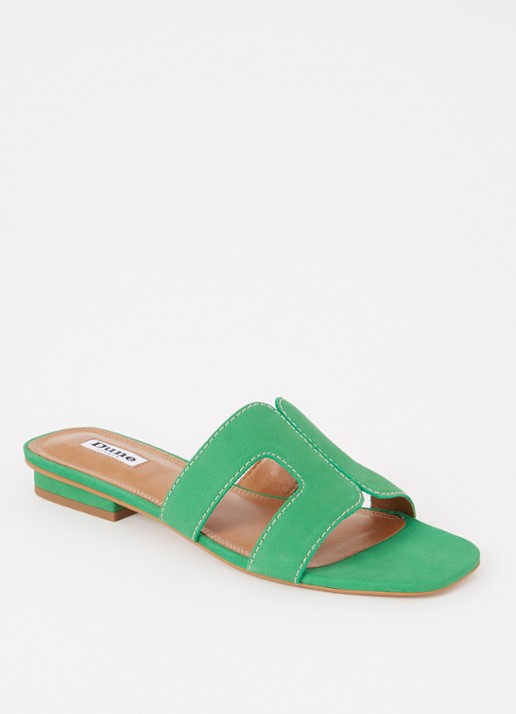 Dune London Loupe sandaal - voorkant 2 groen