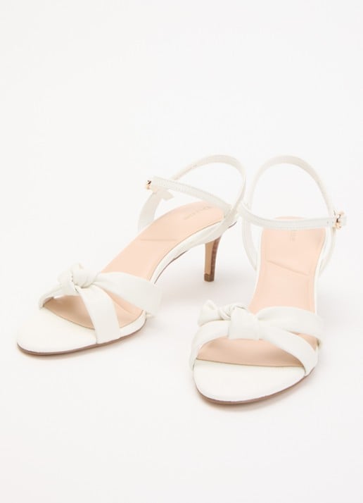 Dune London Madisons sandalette van leer - detail 2 wit