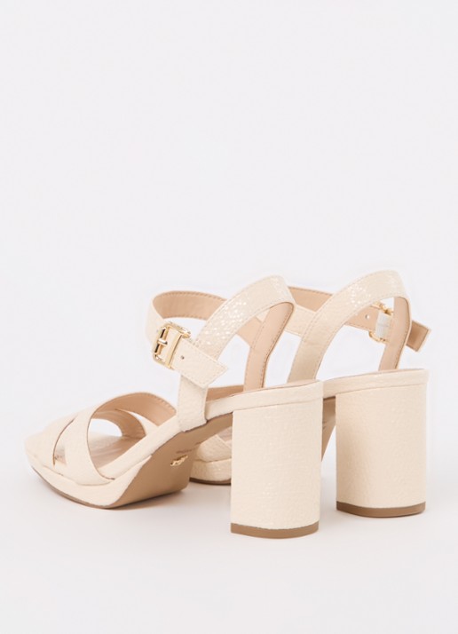 Dune London Manifesting sandalette - achterkant 4 creme