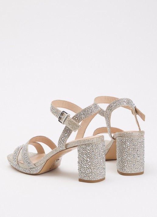 Dune London Manifesting sandalette - achterkant 4 zilver