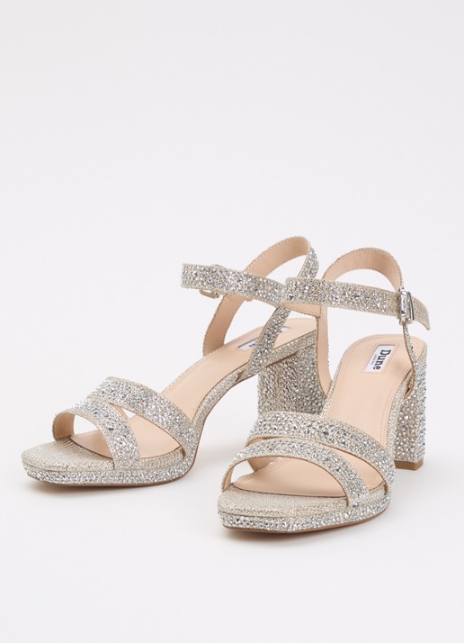 Dune London Manifesting sandalette - detail zilver