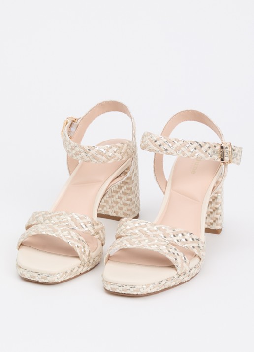 Dune London Manifesting sandalette - detail 2 metallic