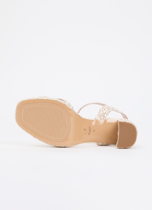 Dune London Manifesting sandalette - detail 4 metallic