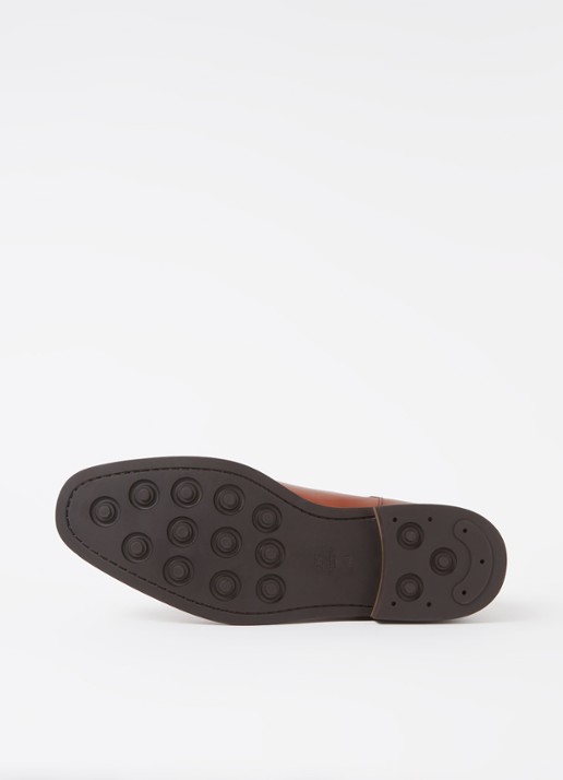 Dune London Masons chelsea boot van leer - detail 3 cognac