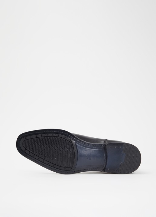 Dune London Matchin chelsea boot van leer - detail 2 zwart