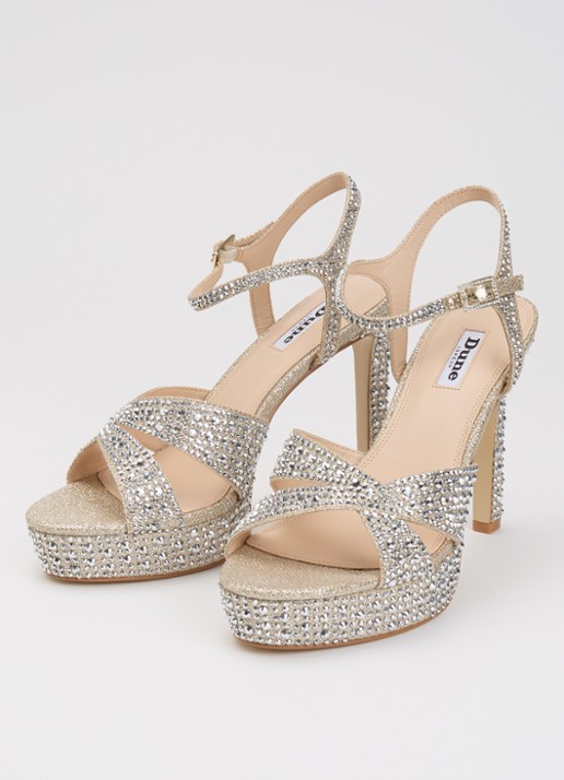 Dune London Mayve sandalette met strass - detail 2 goud
