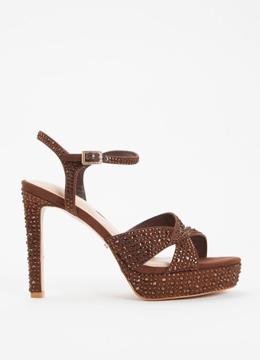 Dune London Mayve sandalette met strass