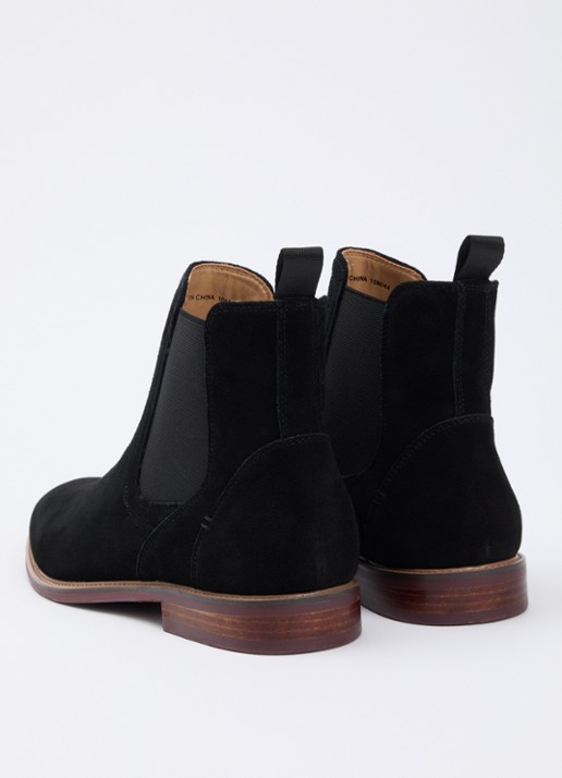Dune London Mckinley chelsea boot - achterkant 2 diepzwart