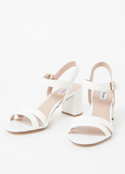 Dune London Merisa sandalette - detail wit