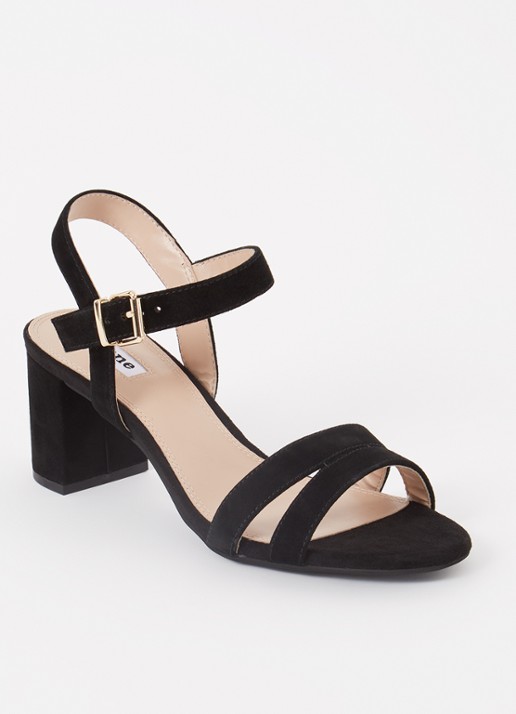 Dune London Merisa sandalette - voorkant 5 zwart