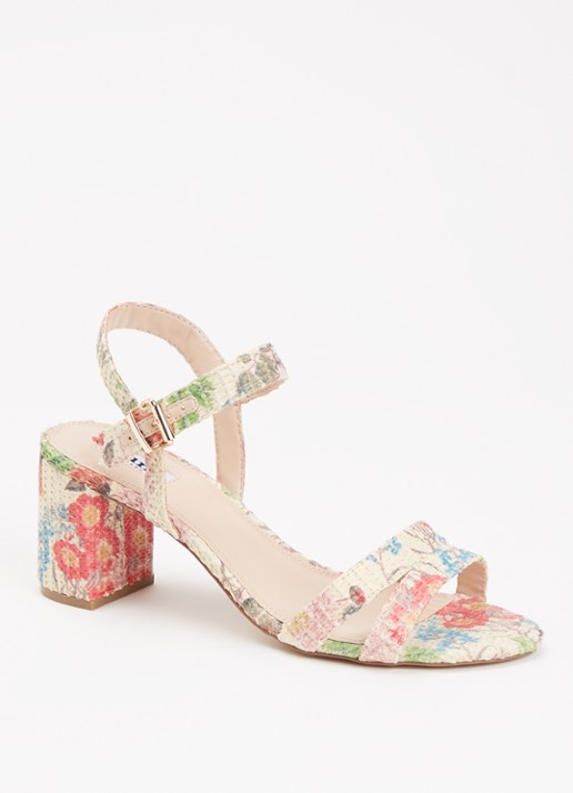 Dune London Merisa sandalette - voorkant 4 beige