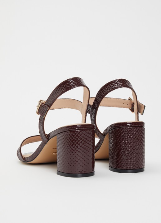 Dune London Merisa sandalette - achterkant 5 bordeauxrood