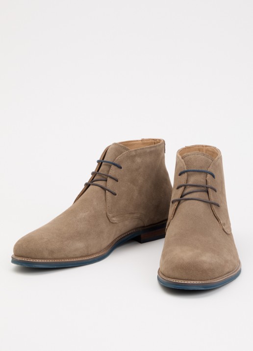 Dune London Millers veterboot van leer - detail 2 donkerbeige