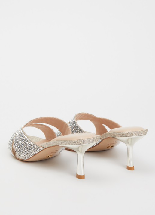 Dune London Monette muiltje met glitter en strass - achterkant 2 goud