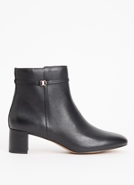 Dune London Oaken enkellaarsje van leer