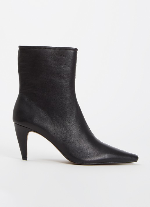 Dune London Overt enkellaars van leer