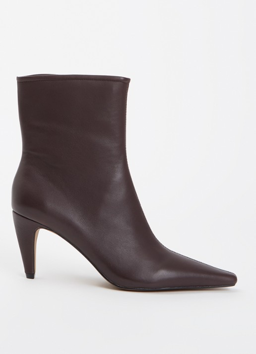 Dune London Overt enkellaars van leer
