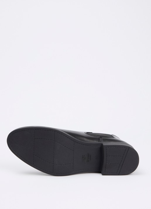 Dune London Polished chelsea boot van leer - detail 2 zwart