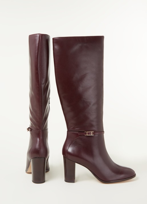 Dune London Sabah laars van leer - detail 2 brons