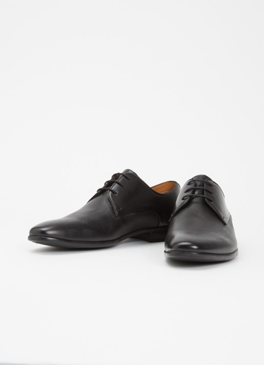 Dune London Saffi veterschoen van leer - detail 2 zwart