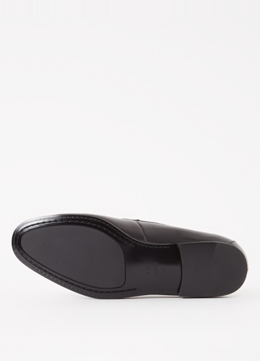 Dune London Scilly loafer van leer met horsebit - detail 3 zwart