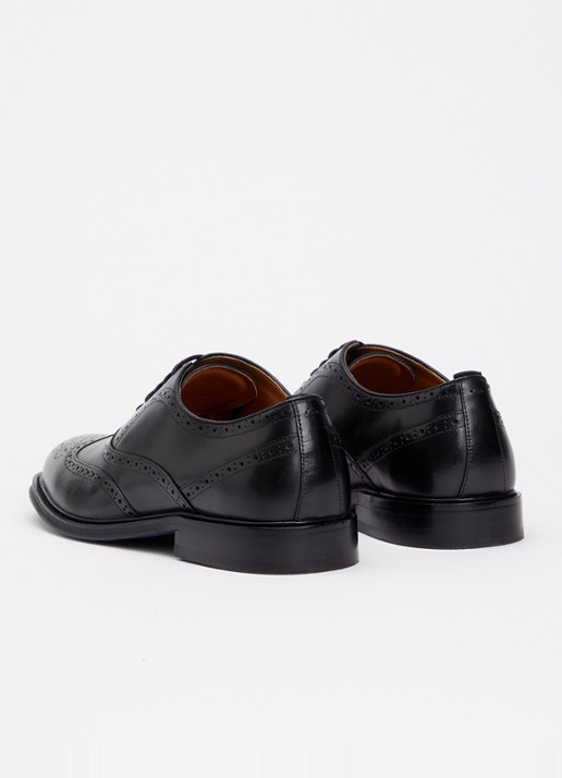 Dune London Senser brogue van leer  - achterkant 5 zwart