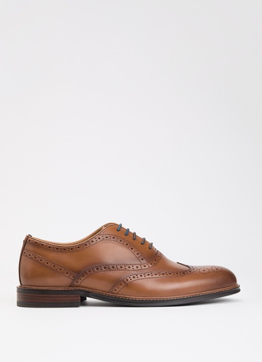Dune London Senser brogue van leer