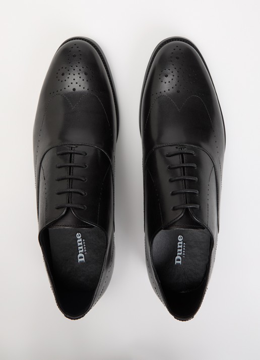 Dune London Shaay veterschoen van leer - detail 3 zwart