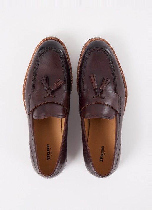 Dune London Shaw loafer  - detail 3 donkerbruin