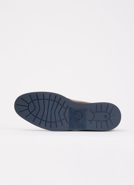 Dune London Smoky veterschoen van leer - detail 4 bruin