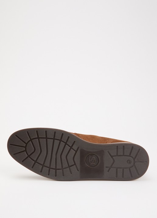 Dune London Smoky veterschoen van leer - detail 5 hazelnootbruin