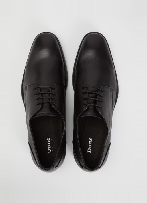 Dune London Sole veterschoen van leer - detail 2 zwart