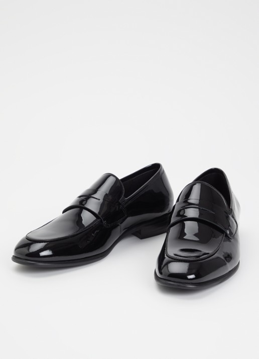 Dune London Spin loafer van lakleer - detail 2 zwart
