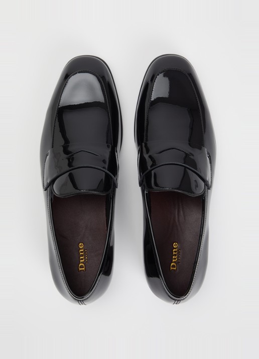 Dune London Spin loafer van lakleer - detail 3 zwart
