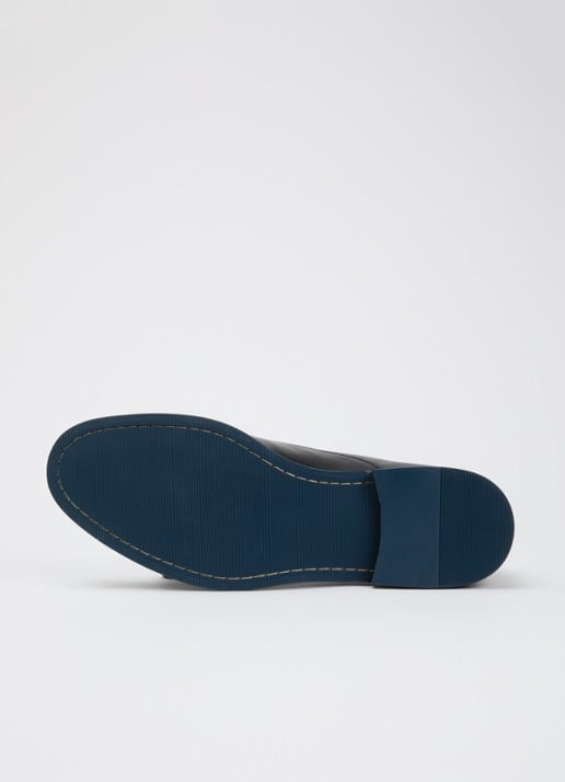 Dune London Stanlakes veterschoen van leer  - detail 4 zwart