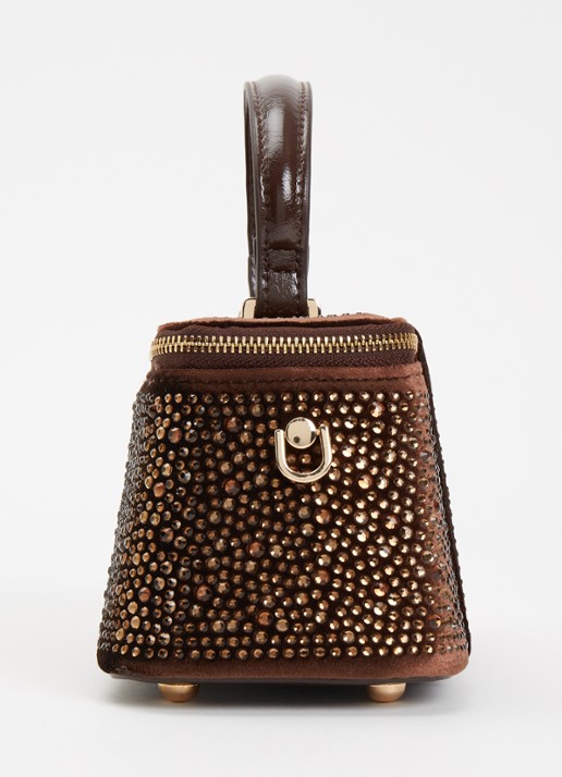 Dune London Successful make-up tas met afneembare schouderriem - detail 4 chocoladebruin