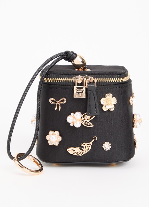 Dune London Surround make-up tas - voorkant 5 diepzwart