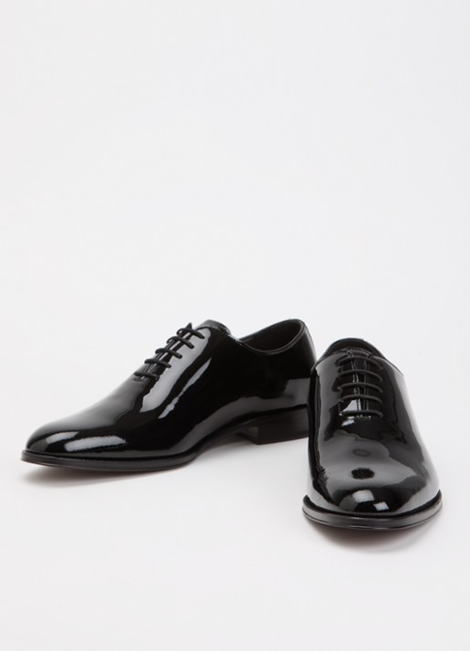 Dune London Sylvester veterschoen van leer - detail 3 zwart