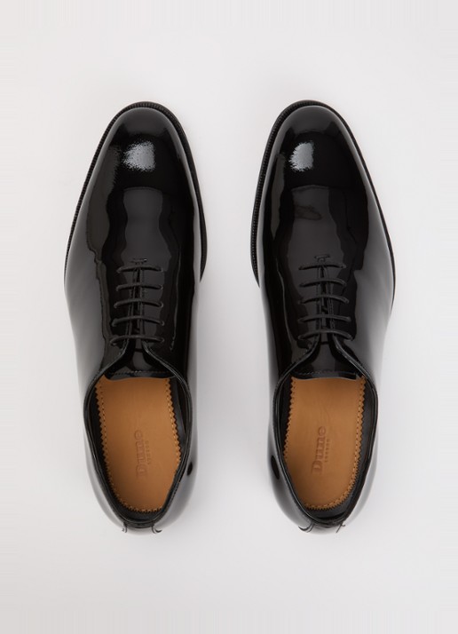 Dune London Sylvester veterschoen van leer - detail 4 zwart