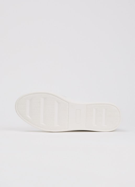 Dune London Tawly sneaker van leer met details van suède - detail 4 gebroken wit
