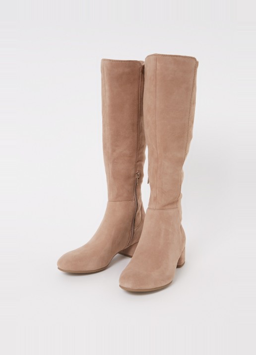 Dune London Tayla laars van suède - detail camel