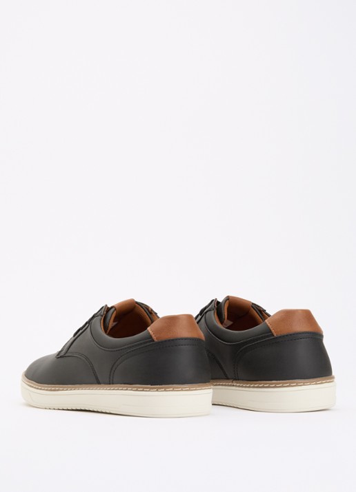 Dune London Teppy veterschoen - achterkant 2 zwart