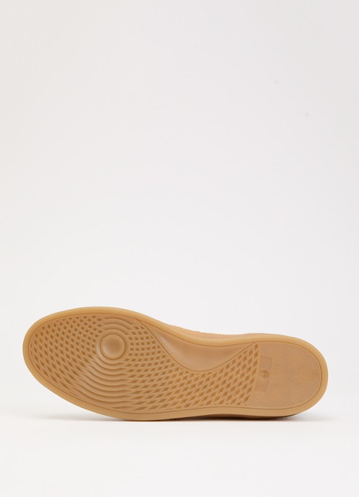 Dune London Theos sneaker van leer met details van suède - detail 4 wit
